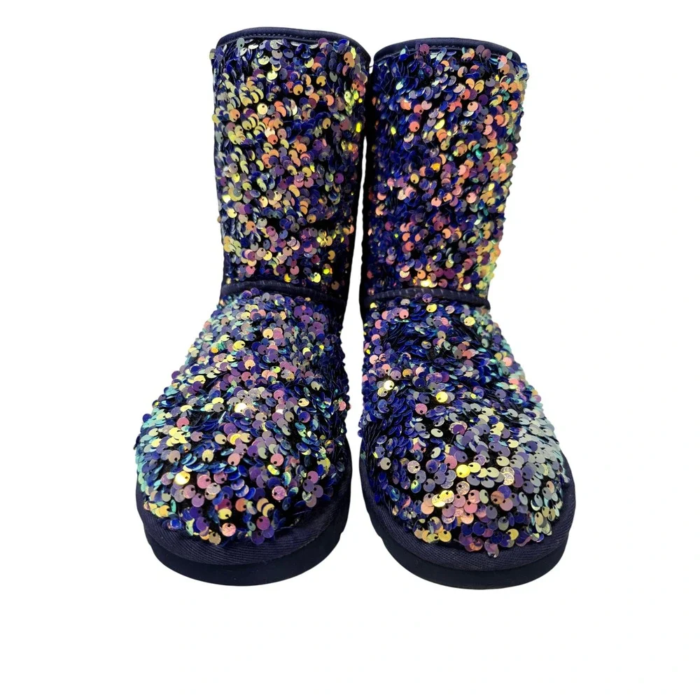 UGG Classic Stellar Sequin Boots - Blue - Picture 2 of 10